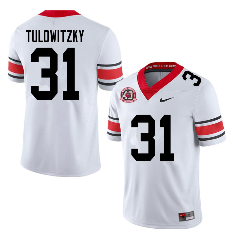 2020 Men #31 Reid Tulowitzky Georgia Bulldogs 1980 National Champions 40th Anniversary College Footb - Click Image to Close